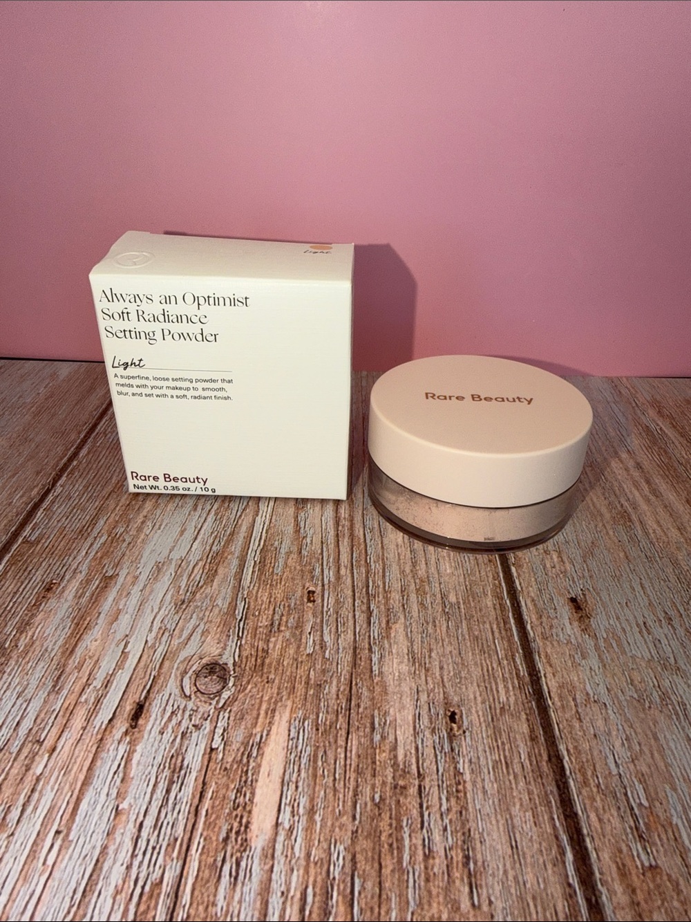 Rare Beauty Always an Optimist Soft Radiance Setting Powder — Light